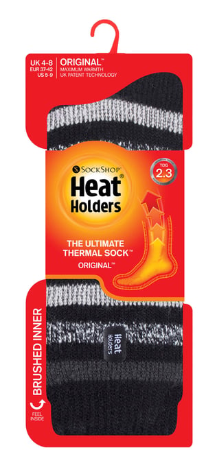 Heat Holders - Dames 2.3 tog thermo wintersokken - Rosebud Zwart - Image 2