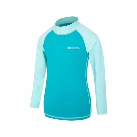 Mountain Warehouse Rash Top met lange mouwen voor kinderen/Kinderen (Teal) - Image 2