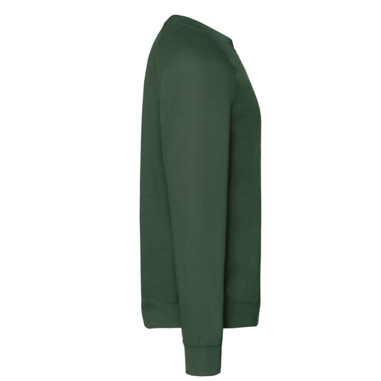 Fruit of the Loom Heren Klassiek Raglan Sweatshirt (Fles groen) - Image 3