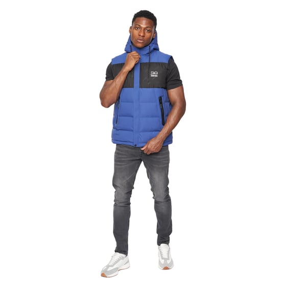 Crosshatch Heren Kremlins Gilet met reliëf (Blauw) - Image 3