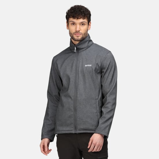 Regatta Mens Cera V Wind Resistant Soft Shell Jacket (Seal Grey Marl)