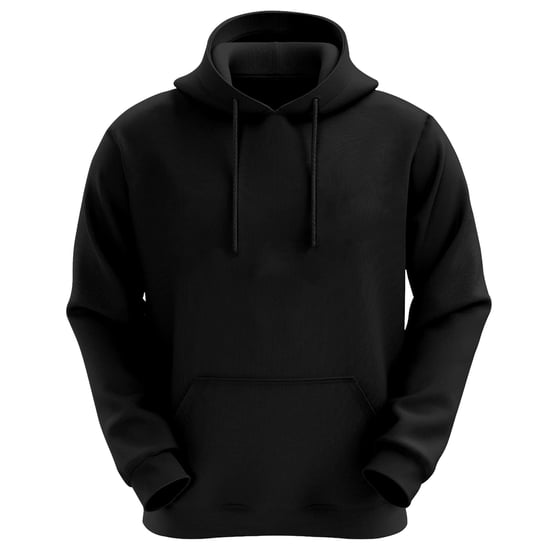 VR2 Denim Mens Plain Hoodie Long Sleeve Pullover