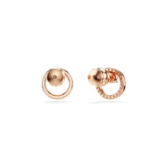Swarovski 'Dextera' Dames Vergulde Metalen Stud Oorbellen - Roze 5692263 - Image 4