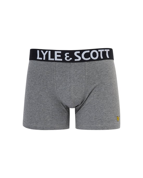 Lyle & Scott - Set van 3 modieuze zwembroeken in zwart - Image 2