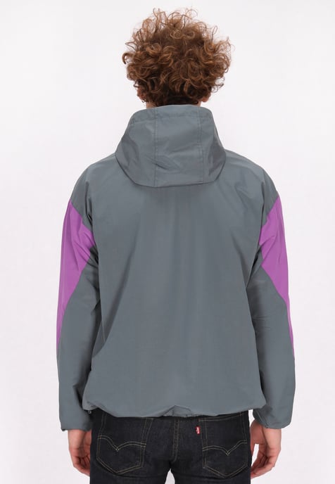 Schmuddelwedda Blouson Heren Grijsblauw kleurblok - Image 5