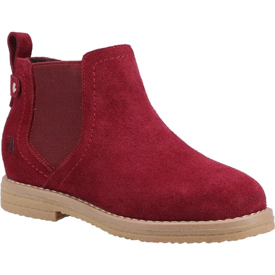 Hush Puppies Meisjes Mini Maddy Suede Enkellaarsjes (Bourgondië) - Image 1