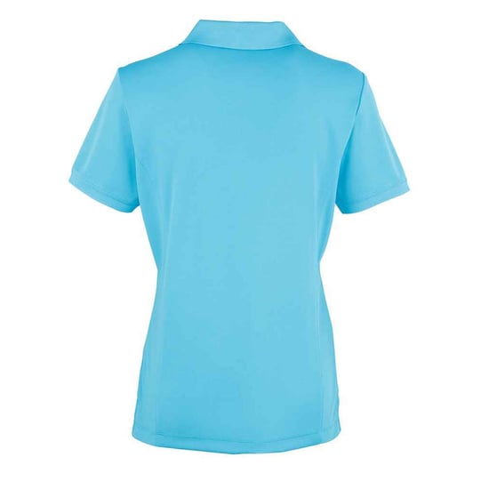 Premier Dames/Dames Coolchecker Piqué Poloshirt (Turquoise) - Image 2
