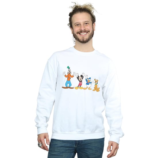 Disney Heren Mickey Mouse Friends Sweatshirt (Wit) - Image 2