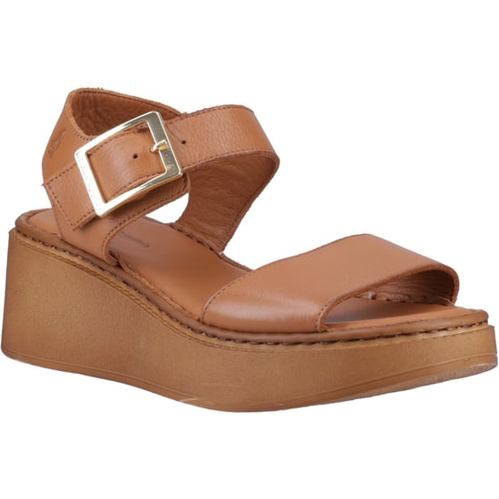 Hush Puppies Beatrix Wedge Leren Damessandalen - Image 1