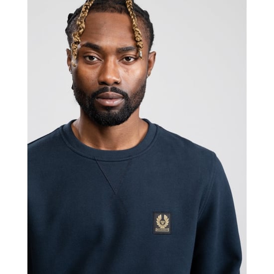 Men's Belstaff Crewneck Sweatshirt in inkwell - Image 5