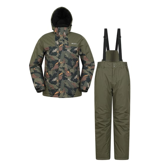 Mountain Warehouse Heren Camo Ski-jas & -broek (Groen) - Image 1