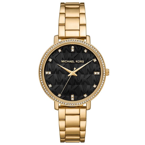 Michael Kors MK4593 Pyper Zwart MK Horloge met Patroon voor dames - Image 1