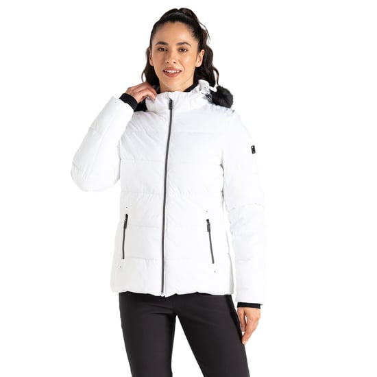 Dare 2B Womens/Ladies Glamorize V Ski Jacket (White)