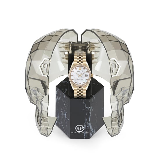 Philipp Plein Date Superlative Dames Horloge Goudkleurig PWYAA0323 - Image 4