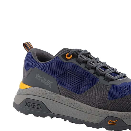 Regatta Mens Crossfort Safety Boots (Twilight Blue/Gunmetal Grey)