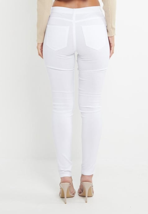 MYT Dames Skinny Super Stretch Chino Wit - Image 2