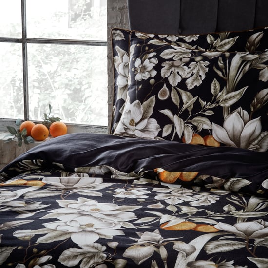 EW van Edinburgh Weavers Prachtige Bloem Premium Katoen Satijn Duvet Dekbedovertrek Set - Image 2