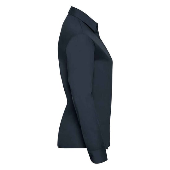Russell Collection Womens/Ladies Poplin Easy-Care Long-Sleeved Formal Shirt (French Navy)