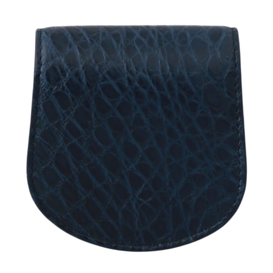 Dolce & Gabbana Blue Holder Pocket Wallet Blue Exotic Skin Condoom Men's Case - Image 3
