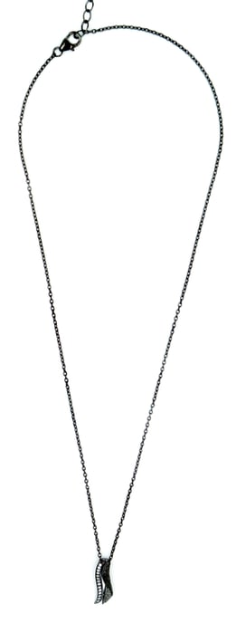 Orphelia Dames 925 Sterling Zilveren Ketting met Hanger - Zwart ZH-6030/2 - Image 3