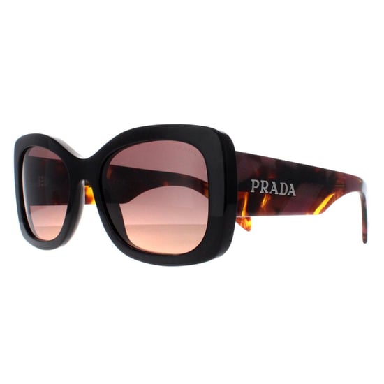 Prada Oval Womens Mahogany Brown Gradient PRA08S