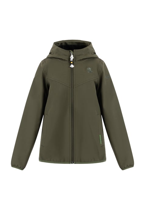 Schmuddelwedda softshell jas jonge donkere olijf - Image 1