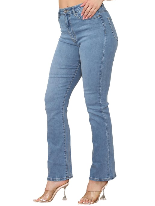 Enzo | Bootcut Jeans voor dames - Lichtblauw - Image 1