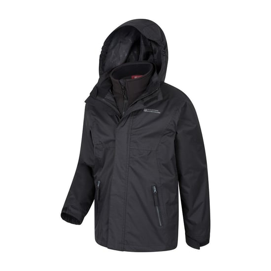 Mountain Warehouse Kinder/Kids Bracken Extreme 3 in 1 Waterdichte Jas (Zwart) - Image 2