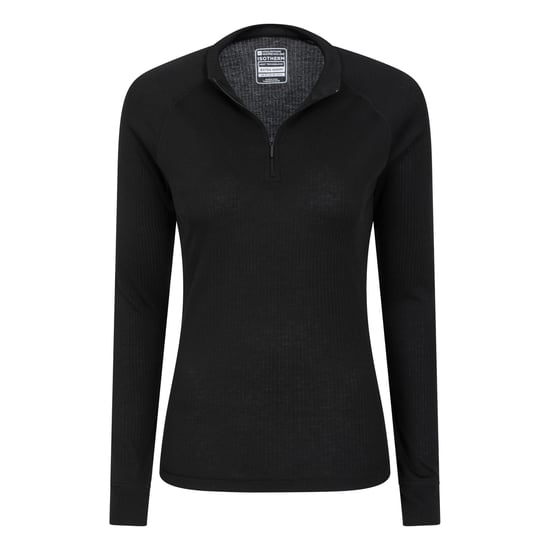 Mountain Warehouse Dames/Dames Talus Zip Neck Thermo met lange mouwen (Zwart) - Image 4