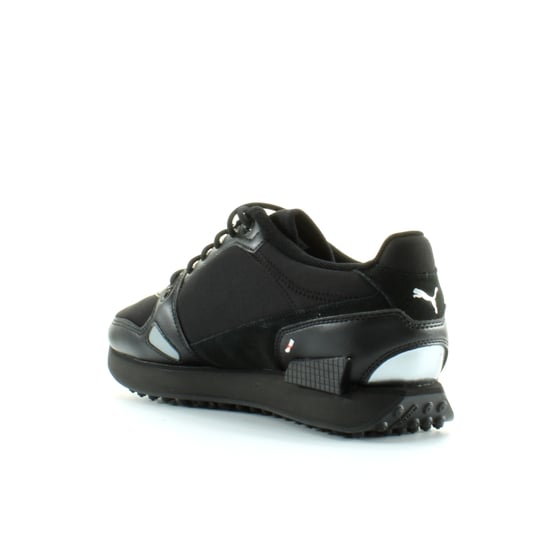 Puma Mile Rider Bright Peaks Black Textile Unisex Lace Up Trainers 374113 01