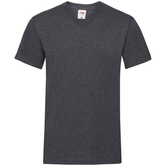 Fruit of the Loom Heren Valueweight V Neck T-shirt (Donkere Heide Grijs) - Image 1