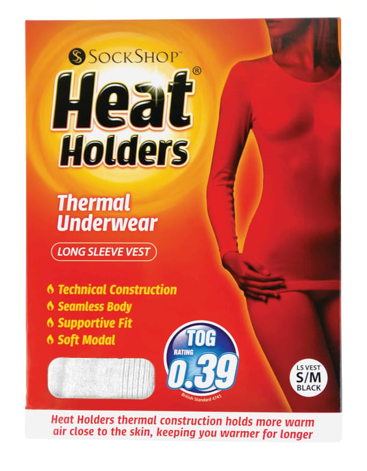 Heat Holders - Thermische bovenkant met lange mouwen voor dames - Wit - Image 2