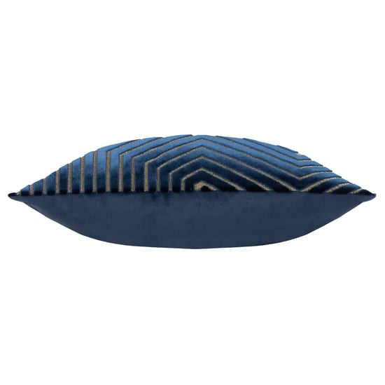 Paoletti Evoke Geometric Cut Velvet Cushion Cover