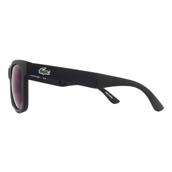 Lacoste Rectangle Unisex Matte Black Blue Gradient Folding Sunglasses