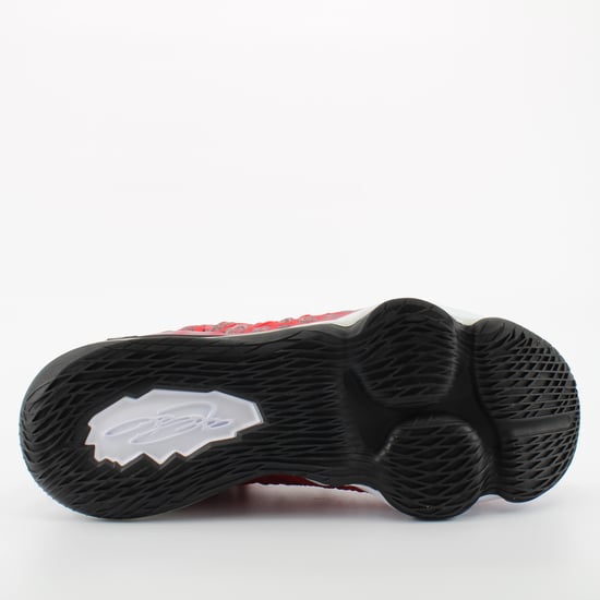 Nike Lebron XVII Red Textile Lace Up Mens Trainers BQ3177 601