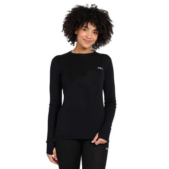OEX Women's Kelso Merino Long Sleeve Baselayer Top with Thumb Holes