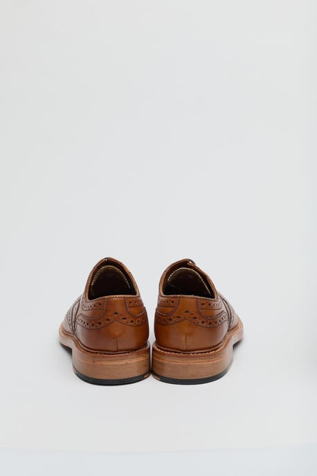 Ben Sherman Sugarman Brogue Leer Heren Tan Veterschoenen - Image 4