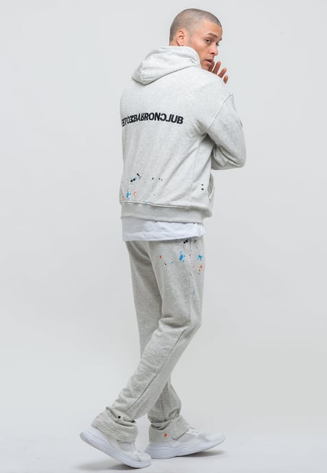 Tom Barron Men's Paint Splatter Casual Tracksuit Oversize