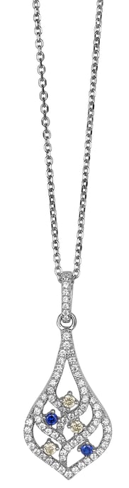 Orphelia Dames 925 Sterling Zilveren Ketting met Bedel - Zilver ZH-4845 - Image 2