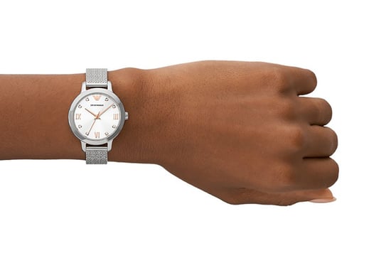 Emporio Armani Cleo Women's Silver Watch AR80065SET