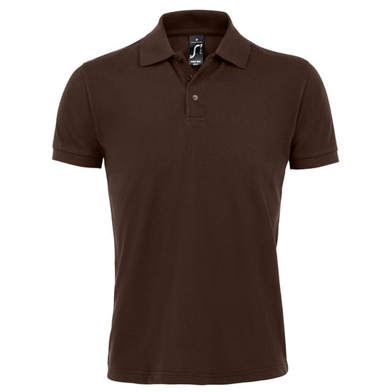 SOLS Heren Prime Pique Poloshirt met korte mouwen (Chocolade) - Image 1