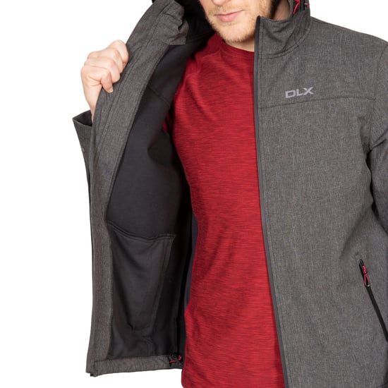 Trespass Mens Anak Soft Shell Jacket (Black Marl)
