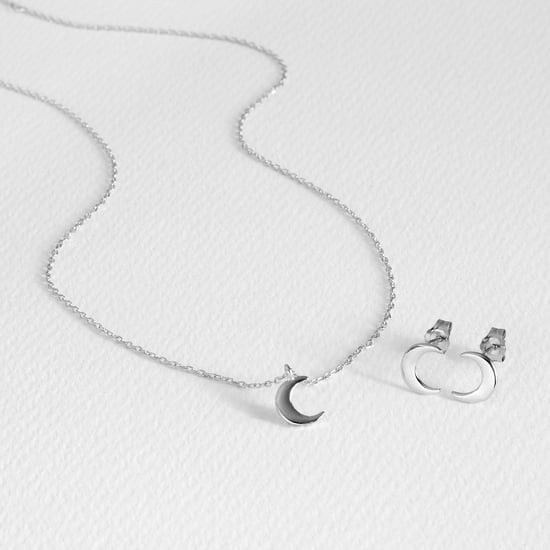 Luxenter 925 Sterling zilveren gerhodineerde sets - Halvemaan - Image 1