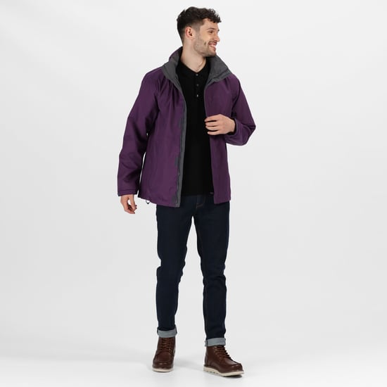 Regatta Mens Standout Ardmore Jacket (Waterproof & Windproof) (Majestic Purple/Seal Grey)