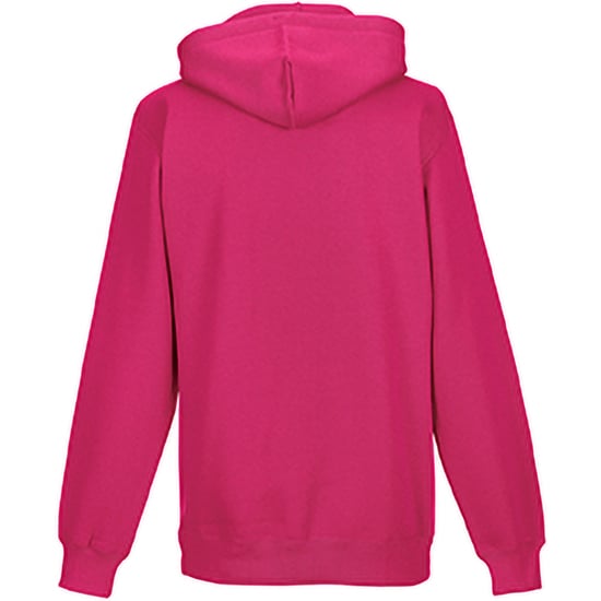 Russell Colour Mens Hooded Sweatshirt / Hoodie (Fuchsia)