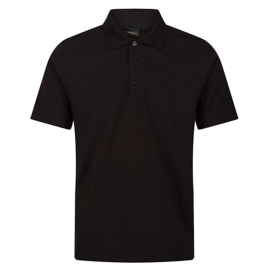 Regatta Mens Pro 65/35 Short-Sleeved Polo Shirt (Black)