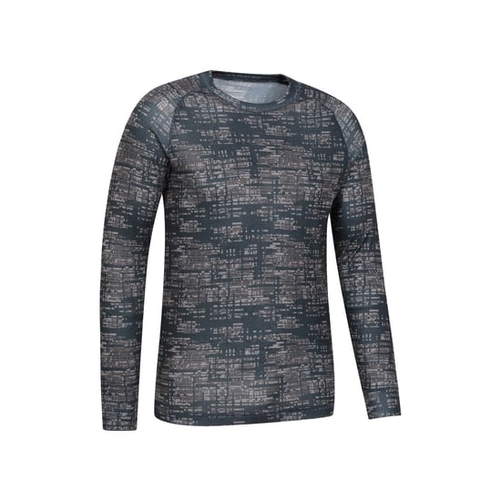 Mountain Warehouse Heren Talus Bedrukte Thermo Top met Lange Mouwen (Zwart) - Image 3