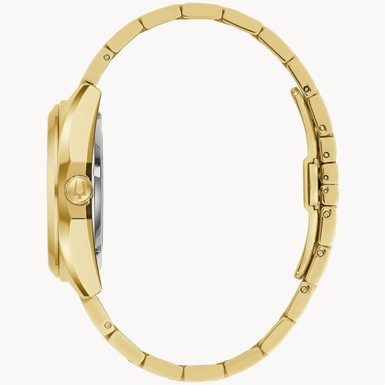 Bulova Surveyor Heren Horloge Goudkleurig 97A182 - Image 2