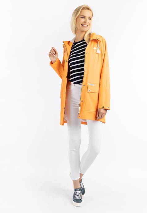 Schmuddelwedda Oversized mackintosh bridgeport Dames Pasteloranje-280 - Image 2