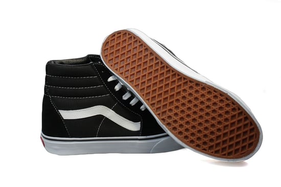 Heren Vans SK8 Hi Sportschoenen - (Zwart / Wit) - Image 1
